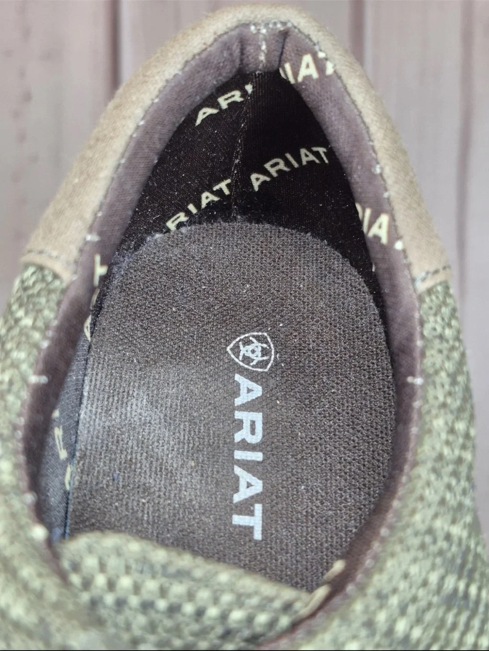 Ariat Hilo Men's Size 10 D Slip On Shoes Olive Knit Casual Loafers
